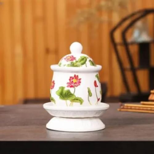 Tasse de purification d'eau bénite en céramique pour harmoniser l'autel - 3