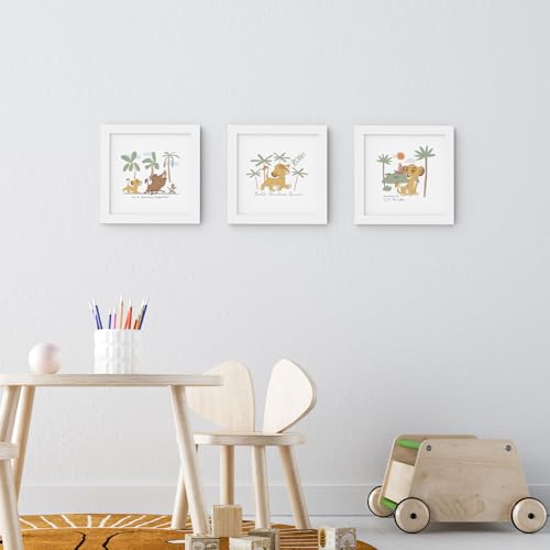 Trends International Gallery Pops Disney The Lion King - Starry Meadows Wall Art Bundle (3-Pack) Gallery Pops Wall Art, White Framed Version by Trends International - Used condition - Image 2