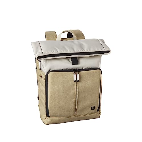 Wilson Tennis-Rucksack Lifestyle, Bis zu 2 Tennisschläger, Für Herren und Damen, Foldover/Rolltop-Rucksack