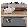 Reopet Waterproof Pet Feeding Mat with High Raised Edges, Heavier and Thicker Placemats for Cat Dog Water Bowl with BPA Free, Dogs Cats Food Mats for Messy Drinkers to Prevent Spill and Protect Floors #5