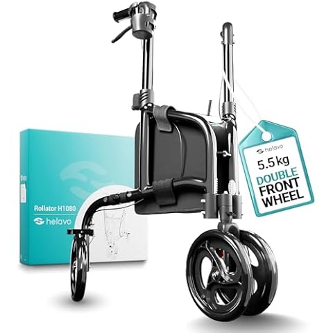 Helavo 3 Wheel Walker with Dual Front Wheels Cover