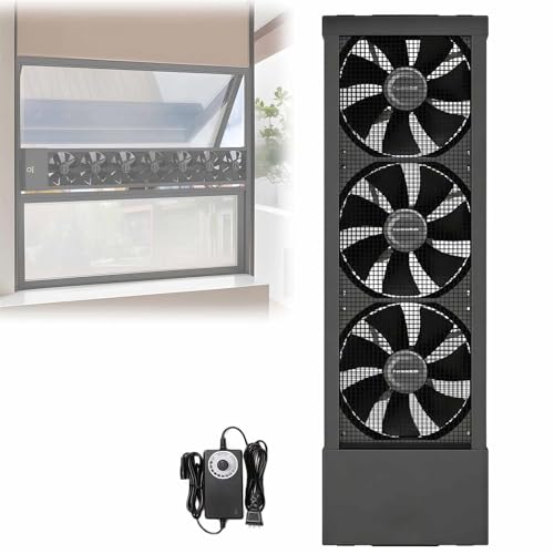 Ventilador de escape retráctil de velocidad ajustable, ventilación silenciosa para el hogar, cocina, dormitorio, oficina, mejora el flujo de aire y la comodidad