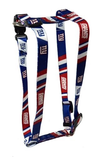 Rico New York Football Giants Large 1 Inch Wide Adjustable Dog Harness - 20