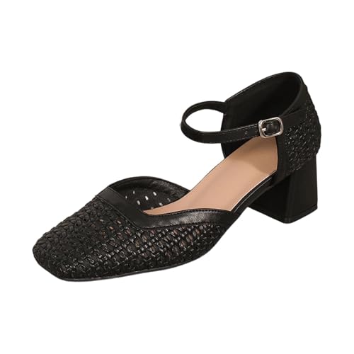 Chaussures d'été bout rond et brides Mary Jane pour femme active