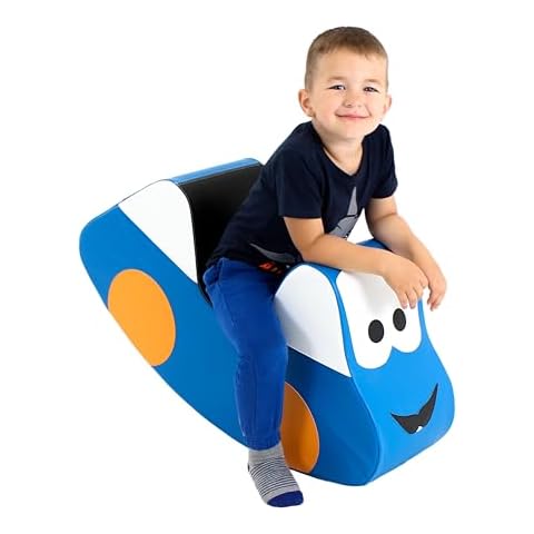 IGLU Soft Play Rocking Car Rocker for Kids Jumping Activity Toy Toddler 2-4 Years (Blue) Cover