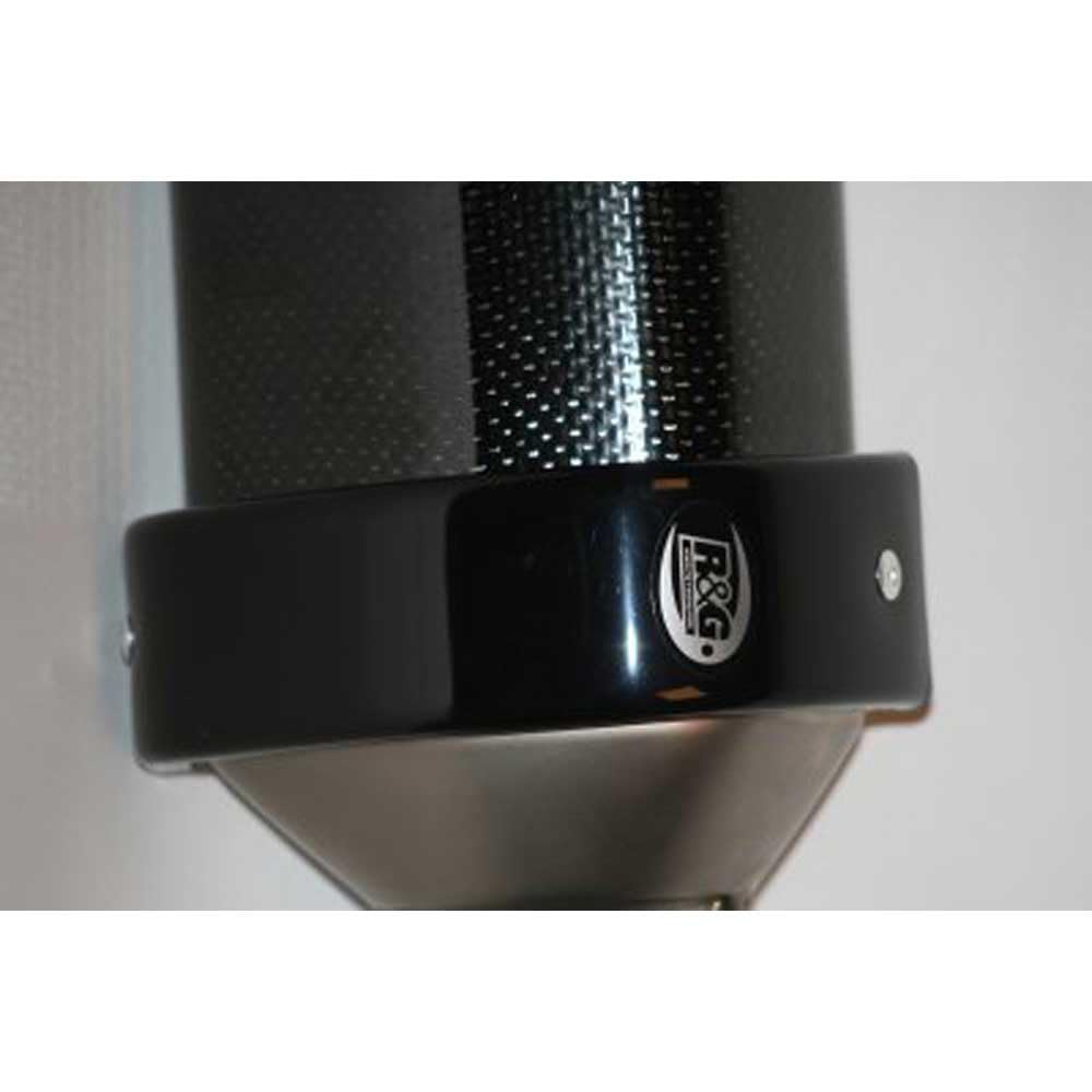 R&G Racing Products Akrapovic Hexagonal Exhaust Protector, Noir
