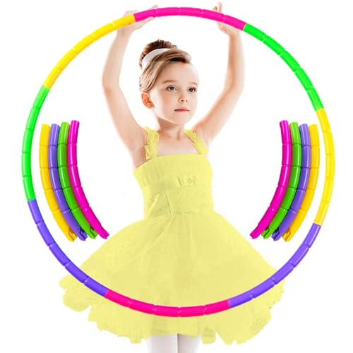 Hula Hoop Reifen Kinder,8 Abschnitte Hoola-Reifen für Kinder, Abnehmbare...