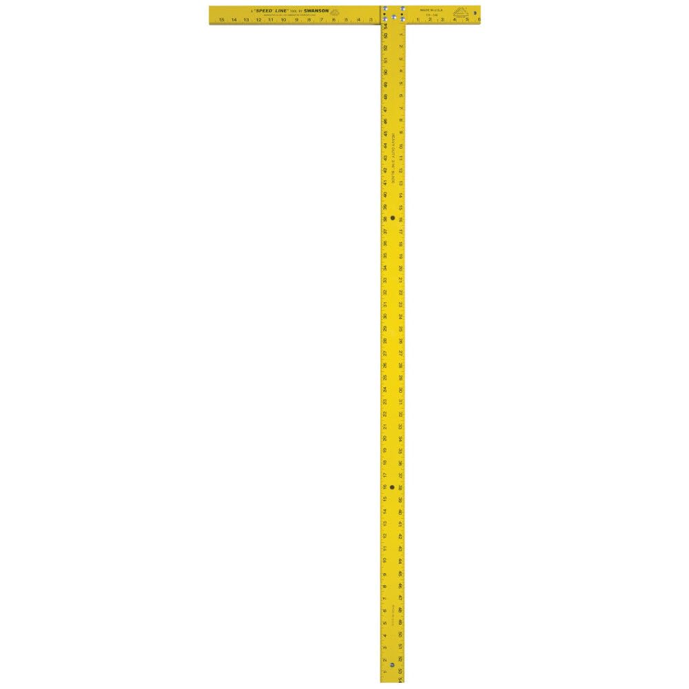 Swanson Tool Co., Inc TD540 Wallboard Square 54-Inch (Aluminum and Yellow)