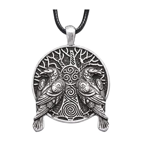 HAQUIL Odin's Ravens Tree of Life Necklace Cover