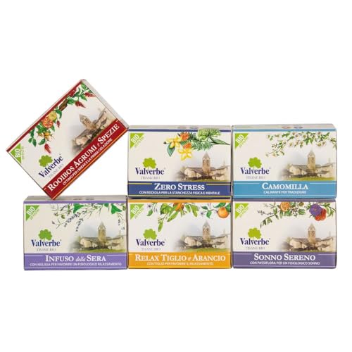 Kit Valverbe Relax Time 6 infusiones de hierbas de 20 filtros cad