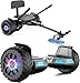 SISIGAD Hoverboard go Kart Seat,8.5" Off Road Hoverboards with LED Lights, All Terrain Hoverboards, Self Balancing Scooter with Bluetooth