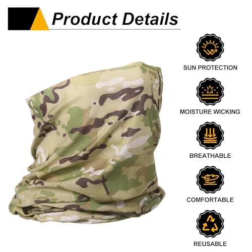 HARFINGTON Summer Cooling Neck Gaiters Sun Protection Face Mask Fishing Neck Gaiter Breathable Bandana4