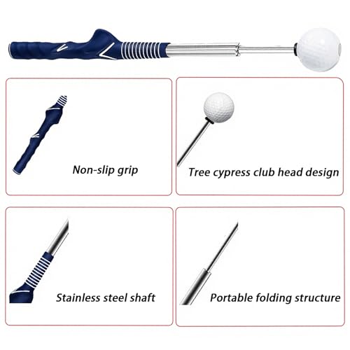 Sangle de correction de posture de golf rétractable pour aligner le bras et guider le swing - 3