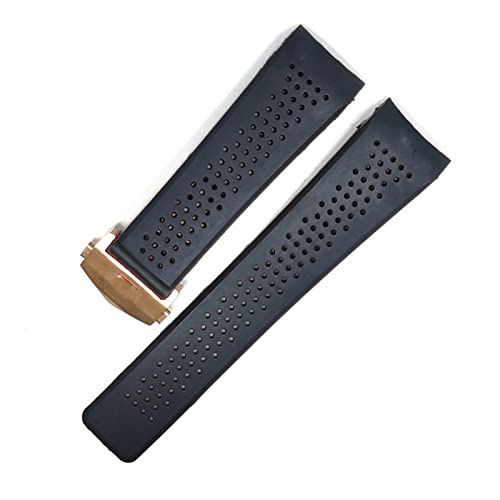 JUSTYINUO Silicone Caoutchouc Homme imperméable for Femmes 22 24 mm de Bracelet Montre Accessoire Bracelet Bracelet Bracelet Montre Accessoires Bracelet Cover