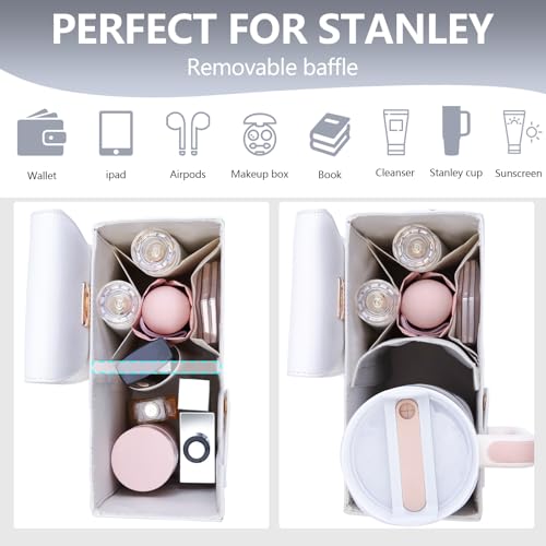 Image of Asaint Stanley Cup Purse Crossbody Bag for 40oz Tumbler with Handle, Water Bottle Purse Pocket Adjustable Strap