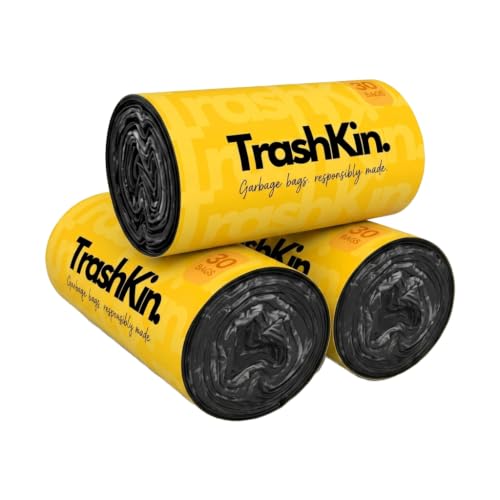 Image of Garbage Bags Medium 19x21 Inches, 90 Count, Black, 3 Rolls