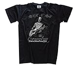 Shirtzshop T Shirt Rock'n'Roll Country Folsom Prison, Schwarz, XXXL