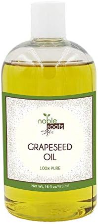 Natural Grapeseed Oil, 16 Fl Oz, 100% Pure for Reducing Redness and Inflammation, Making Healing and Protective Creams, Balms and Conditioners