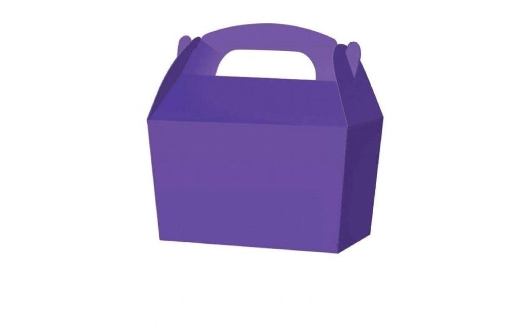 Playwrite Purple Treat Boxes - Wedding Favour Cupcake Gift Party Box - Choose From 13 Colours (12, )