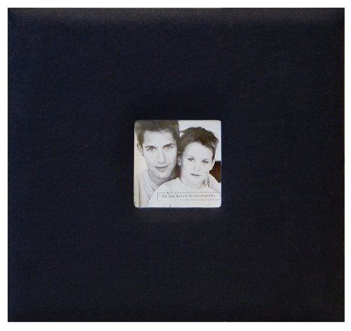 MCS Expandable 10 - Page inserts Fabric Scrapbook Album with Photo Opening Cover and 8 x 8 Inch Pages, 9.6 x 8.5 Inch, Black