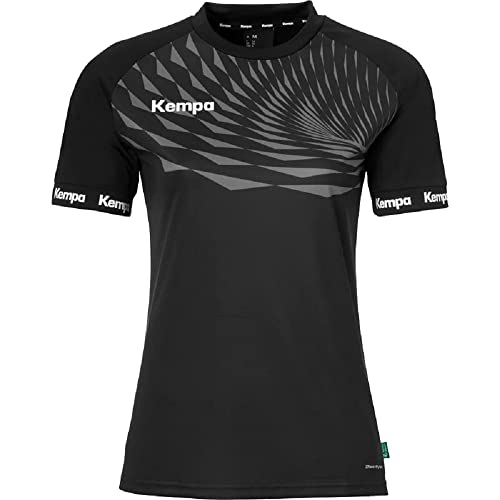 Kempa Wave 26 Shirt Women para Mujeres y niñas - Camiseta Manga Corta Camiseta Deportiva Ropa Funcional Balonmano Gimnasio Jogging Running Jersey - elástica y Transpirable