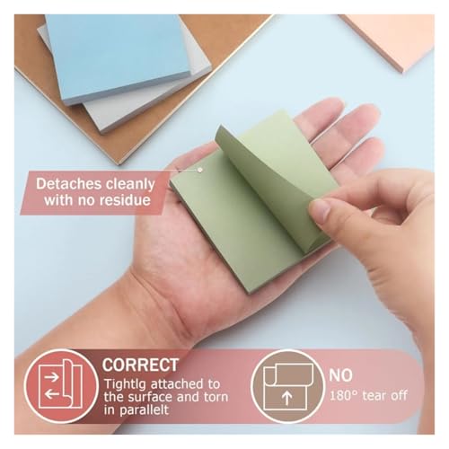Blocs-notes adhésifs rétro avec 300 feuilles repositionnables de haute qualité - 2