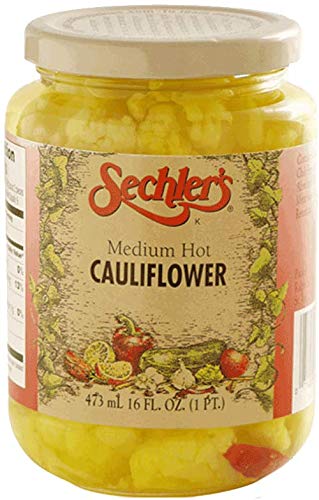 Sechler's medium hot cauliflower 16-fl. oz. glass jar (Pack of 1)