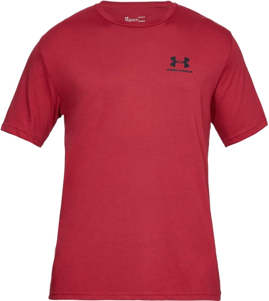 Under Armour Men's Sportstyle Left Chest Short-sleeve T-shirt Standard X-Large Aruba Red (651)/Black