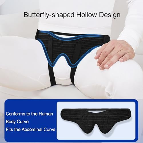 Faja Hernia Inguinal para Hombre con 4 Almohadillas de Compresión miniatura 4
