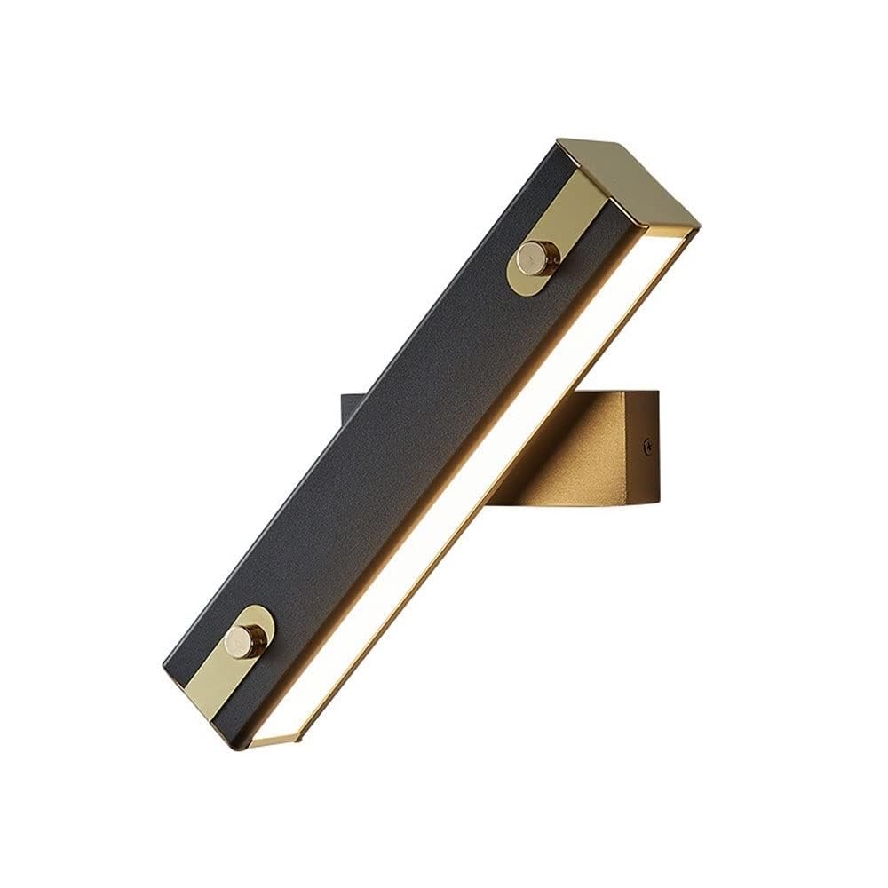 SXSCARKX Iron Wall Sconces Led Rectangle High-End Atmosphere Light Fixture Plug-in Salt Lamp Suitable for Corridor, Loft,Passage, Cafe, Ceiling Lighting Device Sconce Black Durable
