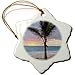 Produktbild DKISEE Bavaro Beach Punta Cana 7,6 cm Schneeflocke Keramik Hängeornament Weihnachtsbaum Ornament