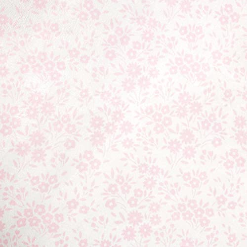 Image of Lush Decor Garden of Flowers Soft & Plush Fitted Crib Sheet, 52 inchx 28 inch, Pink