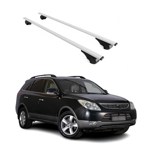 OMAC Dachträger für Hyundai ix55 2007-2015 Stahl 2 Stangen Silber