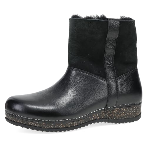 Dansko McKenzie Seasonal Bootie for Women on Patented Stapled Construction -Shearling Shaft for Cozy Comfort