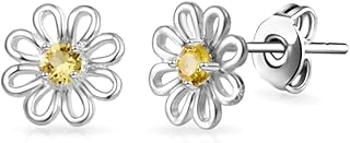 Philip Jones Daisy Stud Earrings Created with Zircondia® Crystals