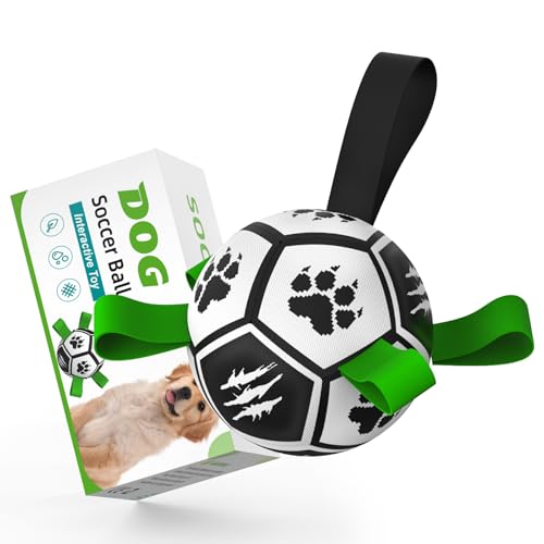 Diman Dog Soccer Ball with Straps, Soccer Balls for Dogs