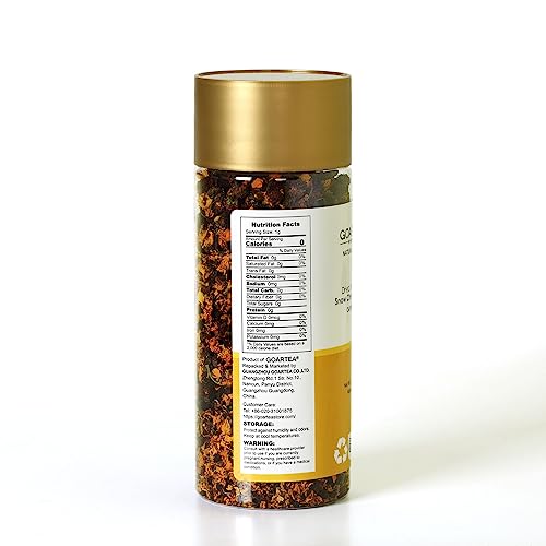 GOARTEA Chrysanthemum Tea 3.5oz / 100g Premium Dried Snow Chrysanthemum Flower Tea - Herbal Tea Loose Leaf - Bottled