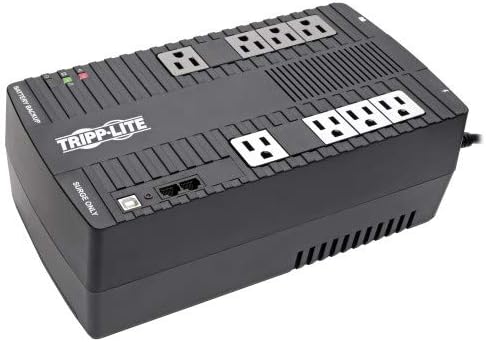 Tripp Lite AVR 700VA Battery, 8-Outlets, Black (AVR700U)