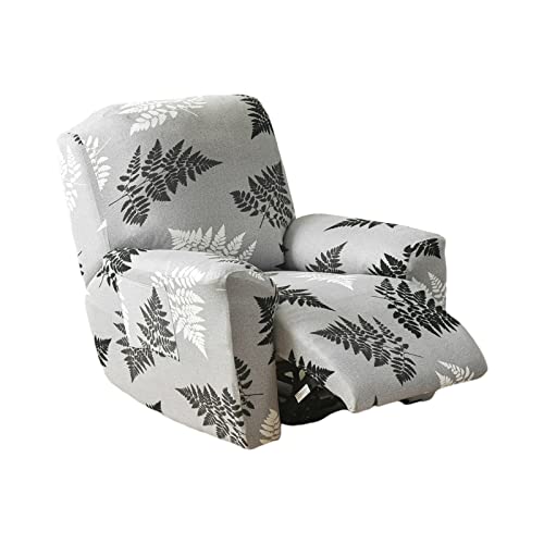 Fuangui Recliner Slipcovers With Side Pocket 4 Pieces 1 Seat Stretch Reclining Couch Covers Printed Lazy Boy Chair Covers Recliner Furniture Protector For Recliner Chair Cover,31 #TOP4