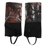 NinGYiYan Para cubierta de piernas, para tela de oxford, impermeable: polainas de prevención de piernas para montañismo, senderismo, esquí
