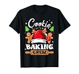 Cookie Baking Crew Christmas Shirt Funny Gingerbread Girls T-Shirt