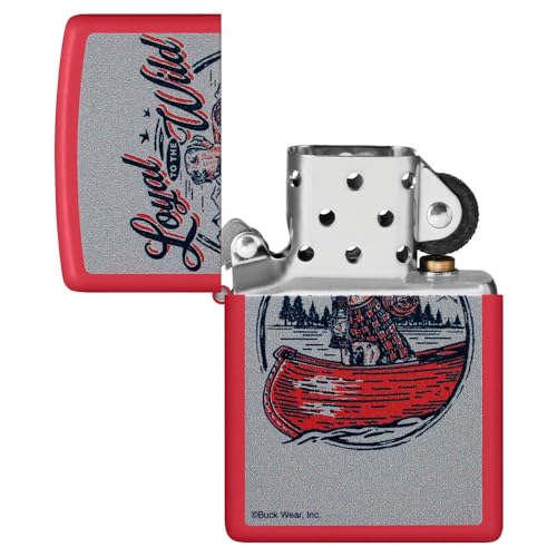Encendedor Zippo personalizado con grabado rojo mate miniatura 5
