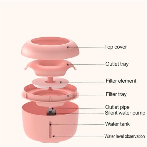 Dispensador automático de agua para gatos 2.5L miniatura 6