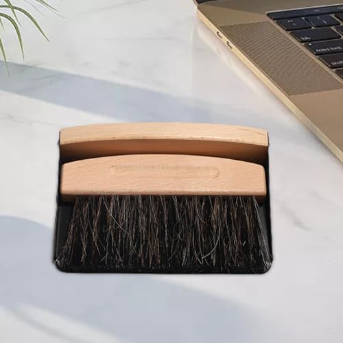 rockible Mini Handfeger und Kehrblech Set für die schnelle Reinigung zu Hause, Schwarz – Bild 3