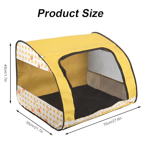 Tragbarer Laufstall für Haustiere, faltbarer Katzenlaufstall, multifunktionale Katzengeburtsbox mit Reißverschluss, Welpenlaufstall, Zwinger, Haustierkäfigkiste für drinnen und draußen, Reisegebrauch