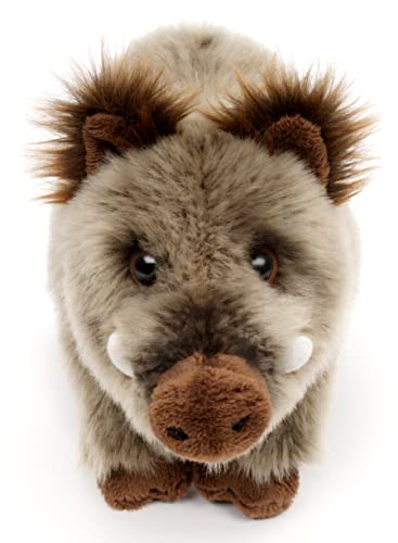 Uni-Toys - Wildschwein, stehend - 25 cm (Länge) - Plüsch-Schwein, Wildschwein - Plüschtier, Kuscheltier