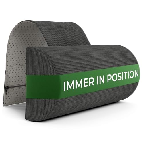 Nackenrolle für Sessel mit Gegengewicht (100% Memory Schaum), Nackenkissen Sofa Couch hängend, Nackenstütze für Kopfteil Bett, Kopfkissen für Liegestuhl, ergonomisches nackenkissen, nackenrolle