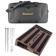 Keep Boards In Order: Pedalboard kit has a built-in power room and 10 cable holes for hidden your pedal power supply and make the power cord tidy. Please check the size before buying (cable hole: 1.1'', power room: 9.84''x3.93''x2.17'') Large Capacit...