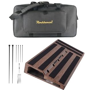 Keep Boards In Order: Pedalboard kit has a built-in power room and 10 cable holes for hidden your pedal power supply and make the power cord tidy. Please check the size before buying (cable hole: 1.1'', power room: 9.84''x3.93''x2.17'') Large Capacit...