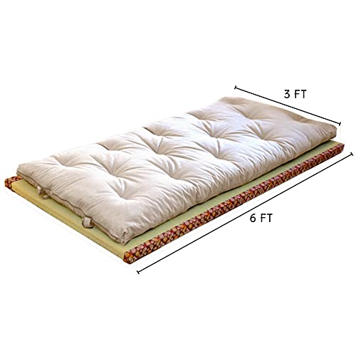 Image of Sleeping Mattress or gadda Foldable Black Cotton (Single Bed 3 x 6 ft)